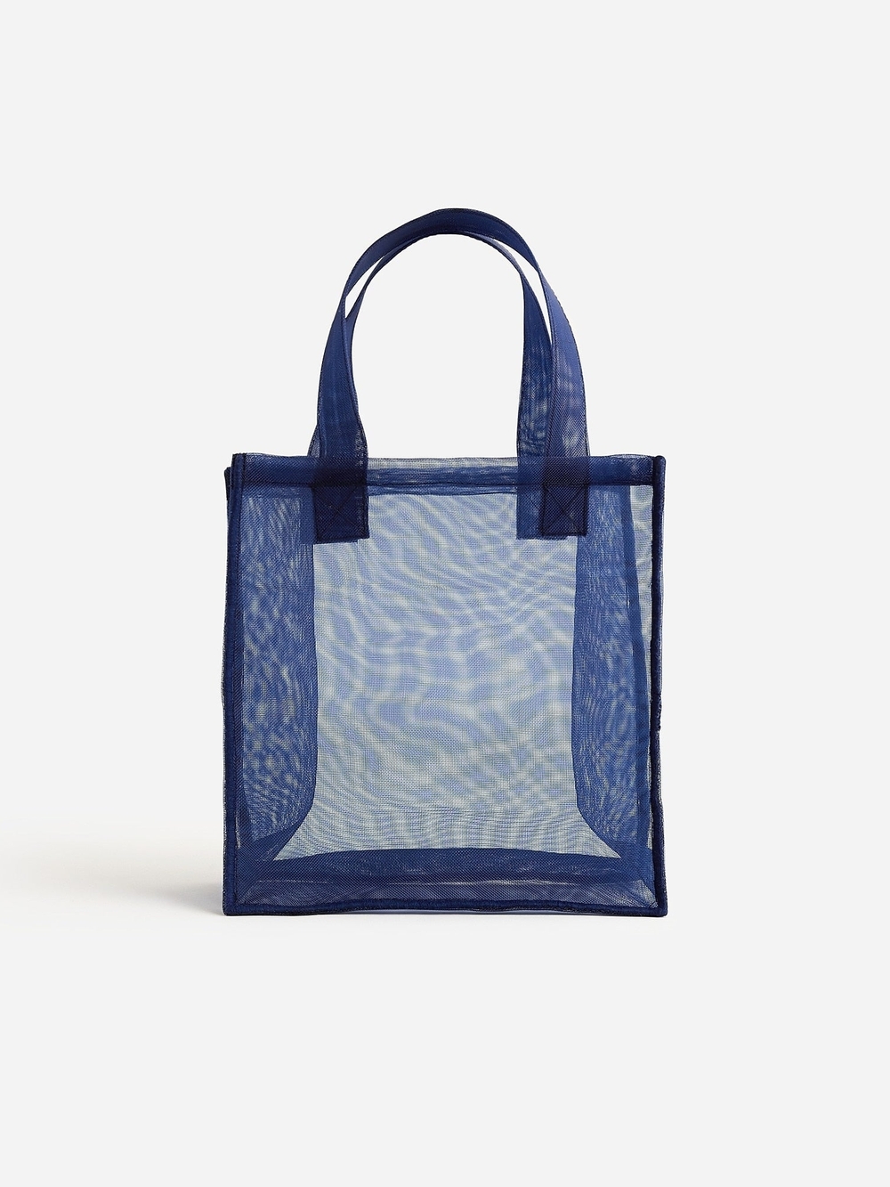 J. Crew Navy Mesh Mini Tote